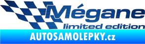 Samolepka Mégane limited edition levá škrábaný kov modrý
