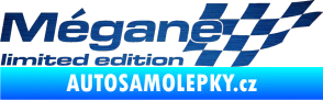 Samolepka Mégane limited edition pravá škrábaný kov modrý