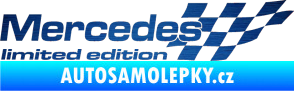 Samolepka Mercedes limited edition pravá škrábaný kov modrý