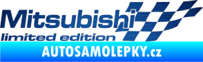 Samolepka Mitsubishi limited edition pravá škrábaný kov modrý