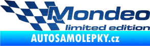Samolepka Mondeo limited edition levá škrábaný kov modrý