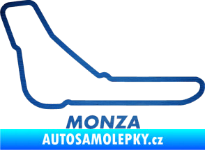 Samolepka Okruh Monza škrábaný kov modrý
