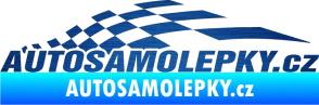 Samolepka Nálepka na auto - www.autosamolepky.cz 002 škrábaný kov modrý
