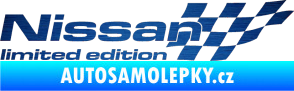 Samolepka Nissan limited edition pravá škrábaný kov modrý