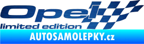 Samolepka Opel limited edition pravá škrábaný kov modrý