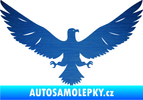 Samolepka Orlice 004 pravá škrábaný kov modrý