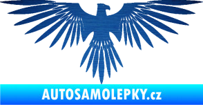 Samolepka Orlice 005 pravá škrábaný kov modrý