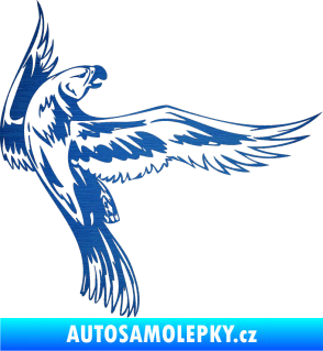 Samolepka Predators 023 pravá škrábaný kov modrý