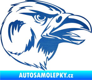 Samolepka Predators 037 pravá škrábaný kov modrý