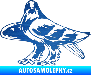 Samolepka Predators 047 levá škrábaný kov modrý