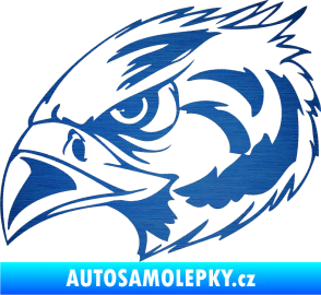 Samolepka Predators 084 levá škrábaný kov modrý