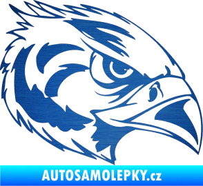 Samolepka Predators 084 pravá škrábaný kov modrý