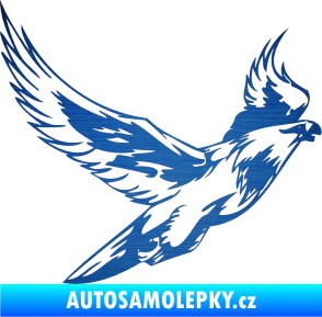 Samolepka Predators 088 pravá škrábaný kov modrý