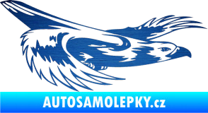 Samolepka Predators 093 pravá škrábaný kov modrý