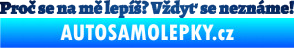 Samolepka Proč se na mě lepíš? Vždyť se neznáme! 002 škrábaný kov modrý