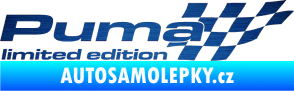 Samolepka Puma limited edition pravá škrábaný kov modrý