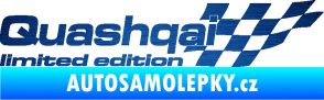 Samolepka Quashqai limited edition pravá škrábaný kov modrý