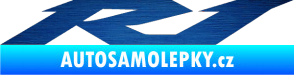 Samolepka R1 001 škrábaný kov modrý