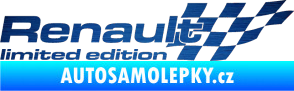 Samolepka Renault limited edition pravá škrábaný kov modrý