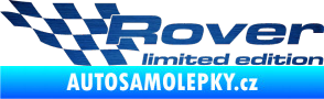 Samolepka Rover limited edition levá škrábaný kov modrý