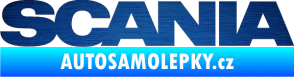 Samolepka Scania škrábaný kov modrý