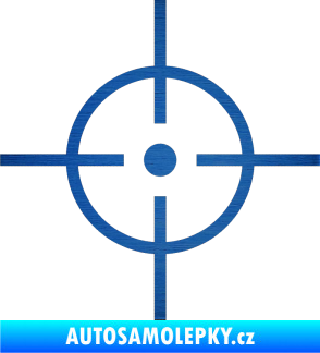 Samolepka Sniper škrábaný kov modrý