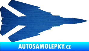 Samolepka Stíhací letoun 007 pravá MIG škrábaný kov modrý