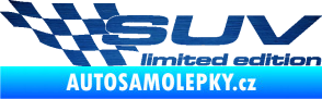 Samolepka SUV limited edition levá škrábaný kov modrý
