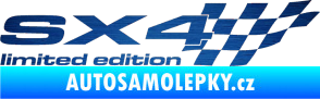 Samolepka SX4 limited edition pravá škrábaný kov modrý