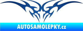 Samolepka Tetování 001 škrábaný kov modrý