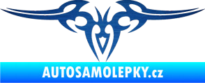 Samolepka Tetování 006 škrábaný kov modrý