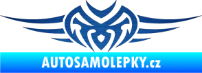Samolepka Tetování 013 škrábaný kov modrý