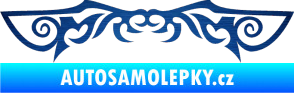 Samolepka Tetování 054 škrábaný kov modrý
