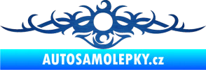 Samolepka Tetování 071 škrábaný kov modrý