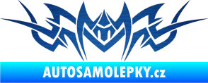 Samolepka Tetování 101 škrábaný kov modrý
