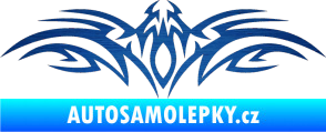 Samolepka Tetování 103 škrábaný kov modrý