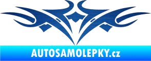 Samolepka Tetování 106 škrábaný kov modrý