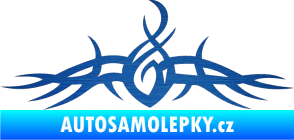 Samolepka Tetování 110 škrábaný kov modrý