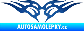 Samolepka Tetování 146 škrábaný kov modrý
