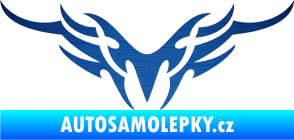 Samolepka Tetování 148 škrábaný kov modrý