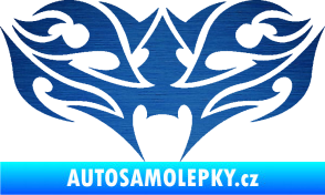 Samolepka Tetování 200 škrábaný kov modrý