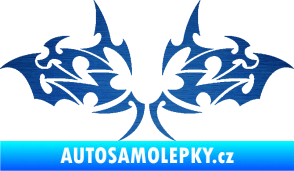 Samolepka Tetování 206 škrábaný kov modrý