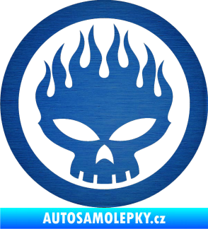 Samolepka The Offspring 002 škrábaný kov modrý