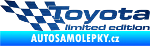 Samolepka Toyota limited edition levá škrábaný kov modrý