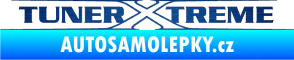 Samolepka Tuner extreme obrys škrábaný kov modrý