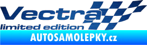 Samolepka Vectra limited edition pravá škrábaný kov modrý