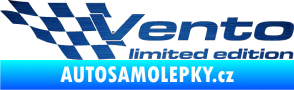 Samolepka Vento limited edition levá škrábaný kov modrý