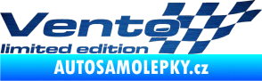 Samolepka Vento limited edition pravá škrábaný kov modrý