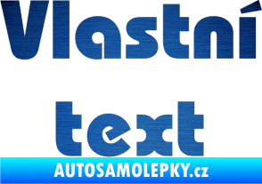 Samolepka Vlastní text - Bahamas Heavy škrábaný kov modrý
