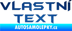 Samolepka Vlastní text - Batman škrábaný kov modrý